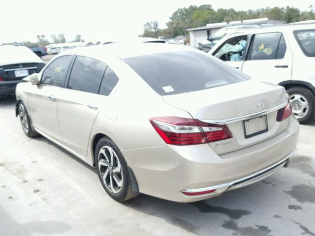 1HGCR2F74HA230666 - 2017 HONDA ACCORD EX GOLD photo 3