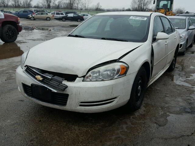 2G1WS57M991292378 - 2009 CHEVROLET IMPALA POL WHITE photo 2