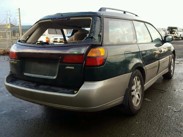 4S3BH675217601053 - 2001 SUBARU LEGACY OUT GREEN photo 4