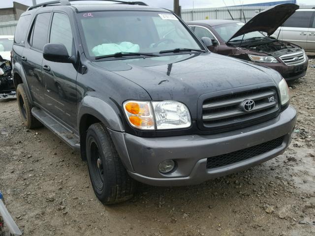 5TDBT44A14S210121 - 2004 TOYOTA SEQUOIA SR BLACK photo 1