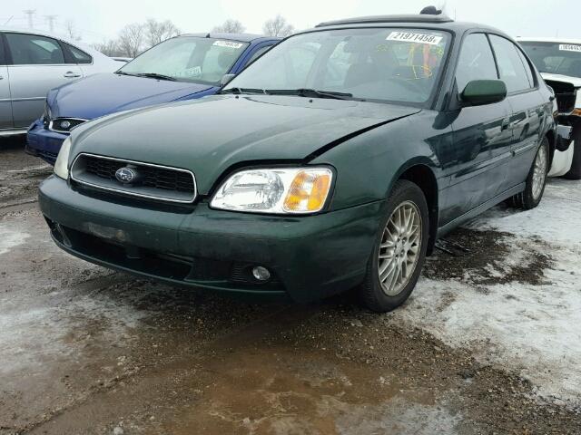 4S3BE635437205059 - 2003 SUBARU LEGACY L GREEN photo 2