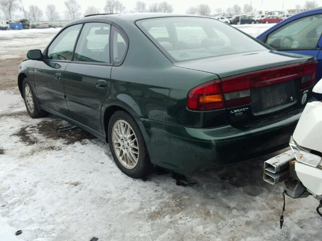 4S3BE635437205059 - 2003 SUBARU LEGACY L GREEN photo 3