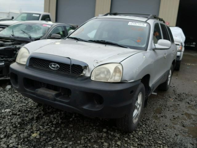 KM8SC73D32U138453 - 2002 HYUNDAI SANTA FE G SILVER photo 2