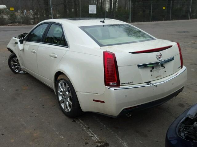 1G6DJ577280209771 - 2008 CADILLAC CTS WHITE photo 3