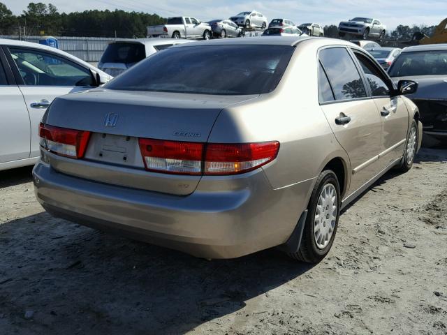 1HGCM56183A078203 - 2003 HONDA ACCORD DX BEIGE photo 4