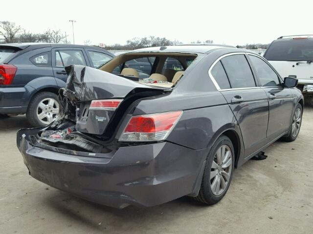 1HGCP2F87CA044577 - 2012 HONDA ACCORD EXL GRAY photo 4