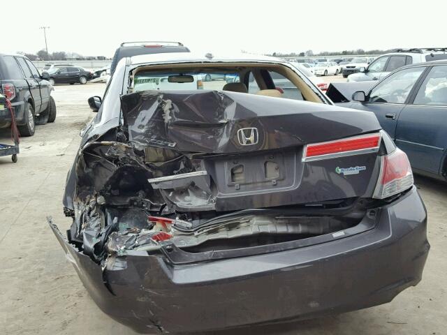 1HGCP2F87CA044577 - 2012 HONDA ACCORD EXL GRAY photo 9