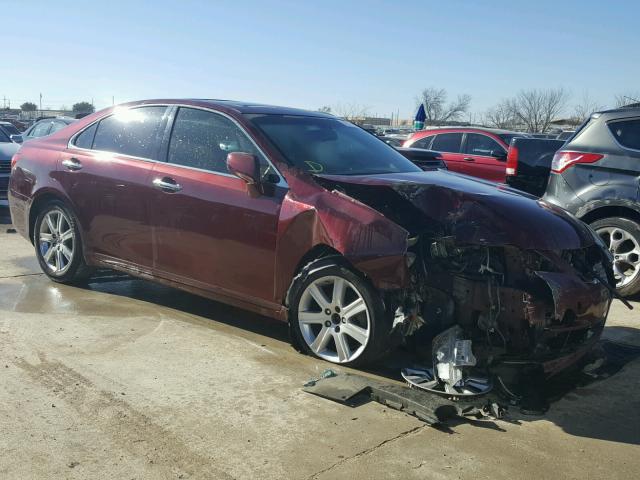 JTHBJ46G182236771 - 2008 LEXUS ES 350 BURGUNDY photo 1