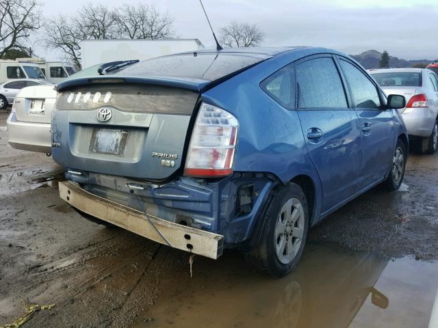 JTDKB20U377644532 - 2007 TOYOTA PRIUS BLUE photo 4