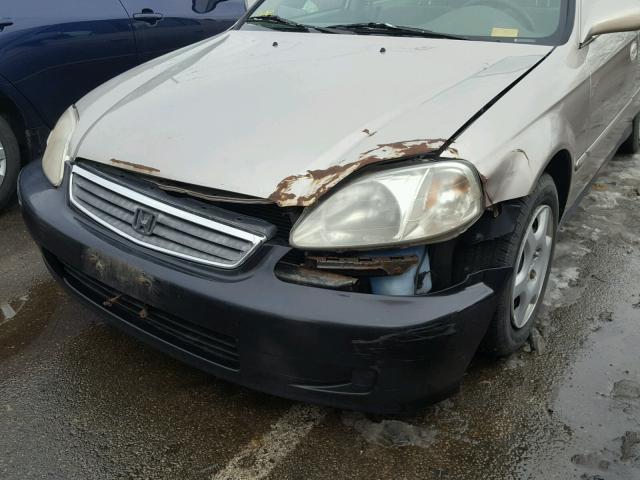 1HGEJ864XYL025317 - 2000 HONDA CIVIC EX 米色 照片 9