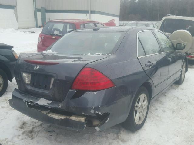 1HGCM56887A044300 - 2007 HONDA ACCORD EX GRAY photo 4