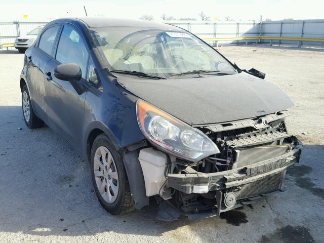 KNADM5A34D6274295 - 2013 KIA RIO LX BLACK photo 1