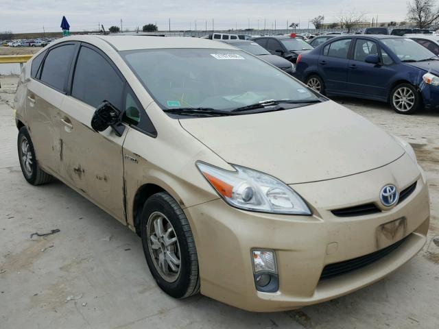 JTDKN3DUXB1358051 - 2011 TOYOTA PRIUS BEIGE photo 1