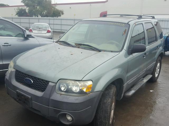 1FMYU03167KA41433 - 2007 FORD ESCAPE XLT TEAL photo 2