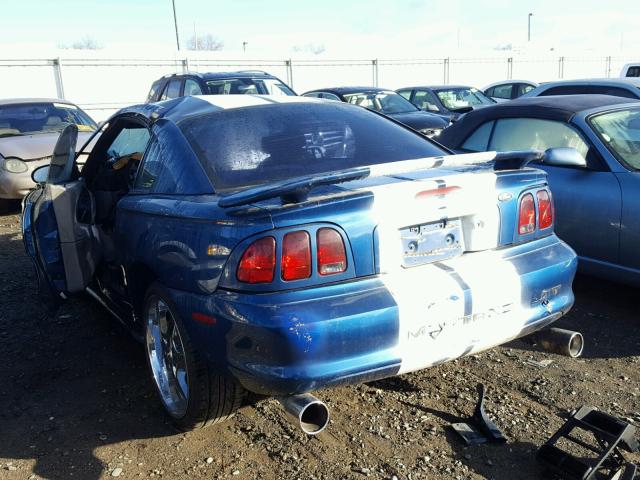 1FAFP4046WF152764 - 1998 FORD MUSTANG BLUE photo 3