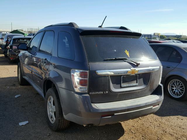 2CNDL13FX76100702 - 2007 CHEVROLET EQUINOX LS CHARCOAL photo 3