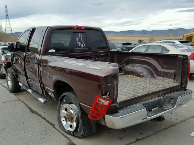 3D7LS38CX5G839962 - 2005 DODGE RAM 3500 S MAROON photo 3