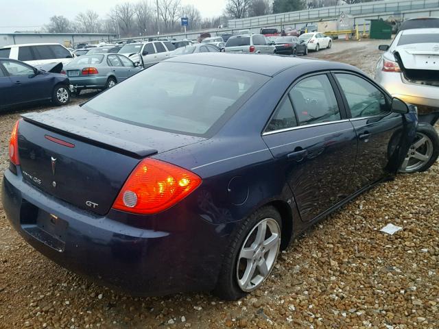 1G2ZH57NX94155647 - 2009 PONTIAC G6 GT BLUE photo 4