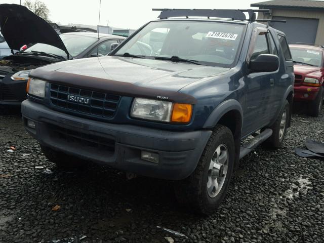 4S2CM57D3W4349716 - 1998 ISUZU AMIGO GREEN photo 2