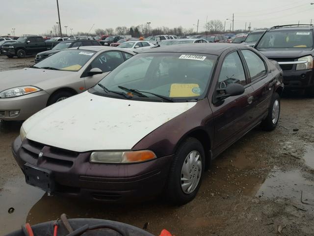 1B3EJ46XXTN277858 - 1996 DODGE STRATUS TWO TONE photo 2