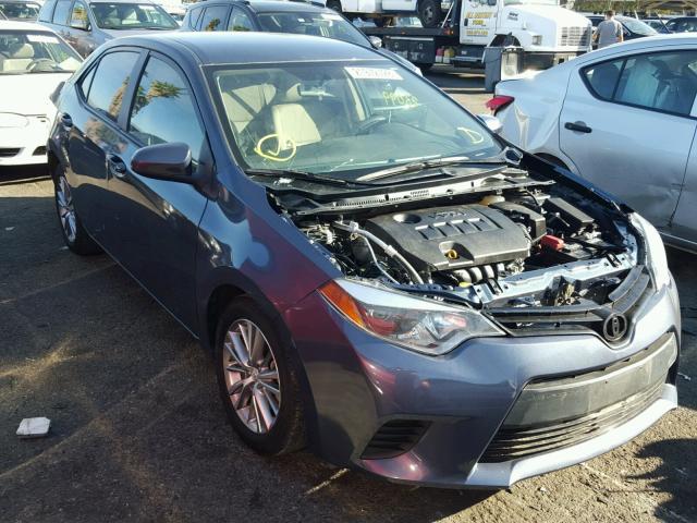 5YFBURHE4EP154449 - 2014 TOYOTA COROLLA L GRAY photo 1