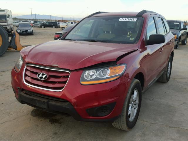 5XYZG3AB3BG030854 - 2011 HYUNDAI SANTA FE G RED photo 2