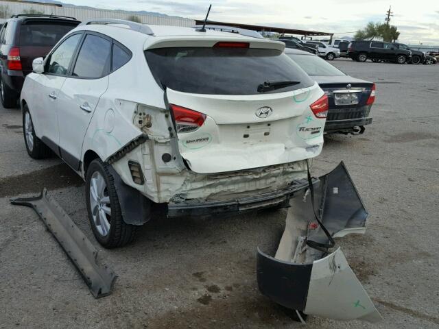 KM8JU3ACXBU229716 - 2011 HYUNDAI TUCSON GLS WHITE photo 3