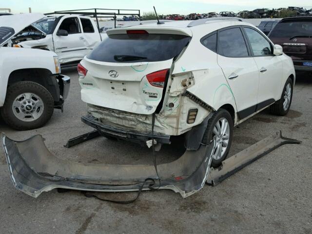 KM8JU3ACXBU229716 - 2011 HYUNDAI TUCSON GLS WHITE photo 4