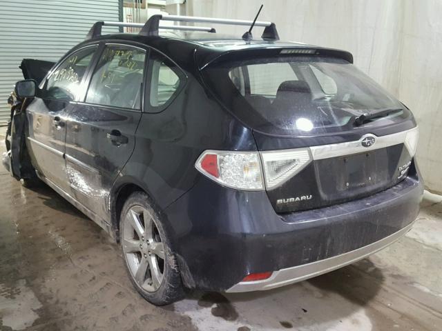 JF1GH63608H813867 - 2008 SUBARU IMPREZA OU BLACK photo 3