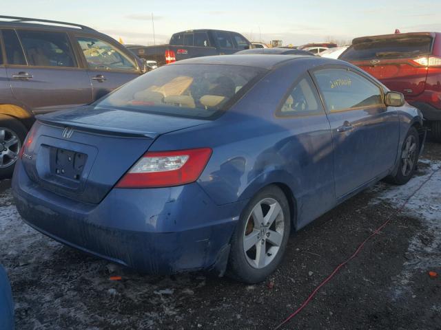 2HGFG12846H548409 - 2006 HONDA CIVIC EX BLUE photo 4