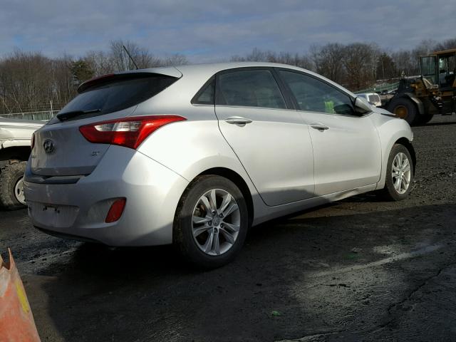 KMHD35LH0EU201688 - 2014 HYUNDAI ELANTRA GT SILVER photo 4