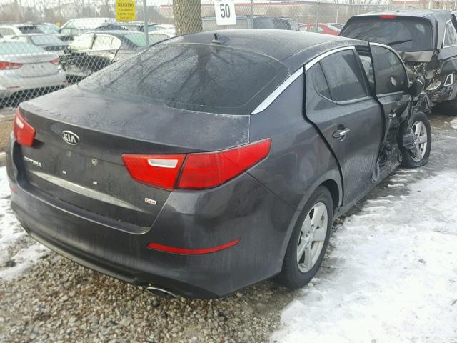 5XXGM4A7XFG438585 - 2015 KIA OPTIMA LX GRAY photo 4