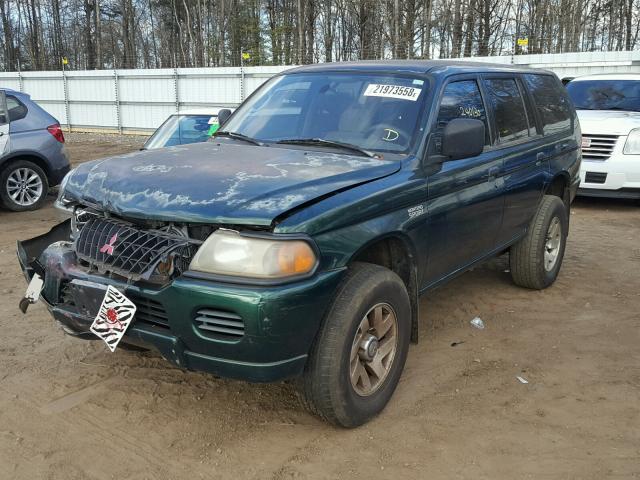 JA4LS21H8YP051458 - 2000 MITSUBISHI MONTERO SP GREEN photo 2