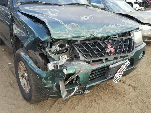 JA4LS21H8YP051458 - 2000 MITSUBISHI MONTERO SP GREEN photo 9