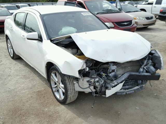 1B3BD1FG1BN510369 - 2011 DODGE AVENGER MA WHITE photo 1