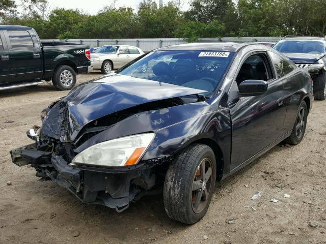 1HGCM72615A023446 - 2005 HONDA ACCORD EX BLACK photo 2