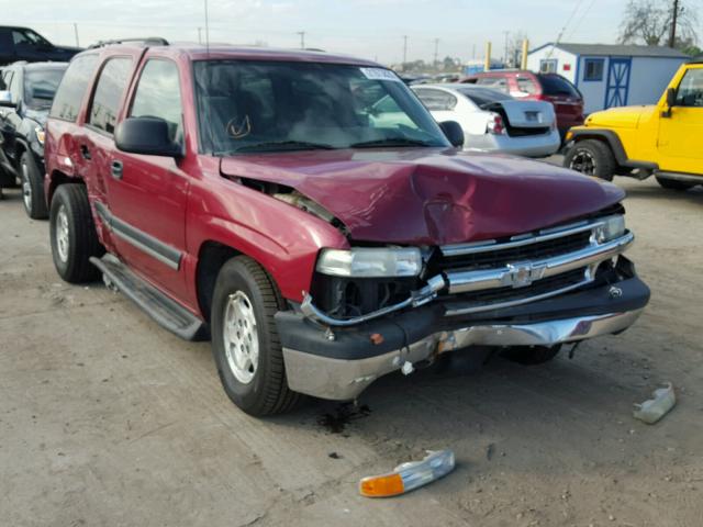 1GNEC13V44R297843 - 2004 CHEVROLET TAHOE C150 BURGUNDY photo 1