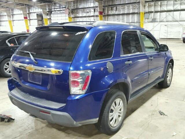 2CNDL13F066087960 - 2006 CHEVROLET EQUINOX LS BLUE photo 4