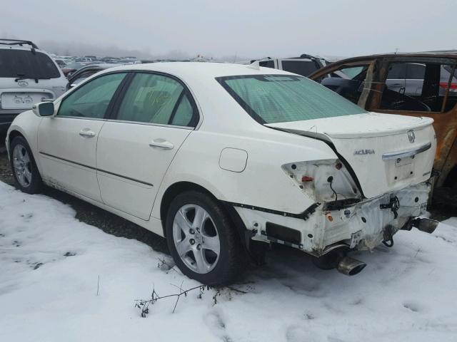 JH4KB16506C007841 - 2006 ACURA RL WHITE photo 3