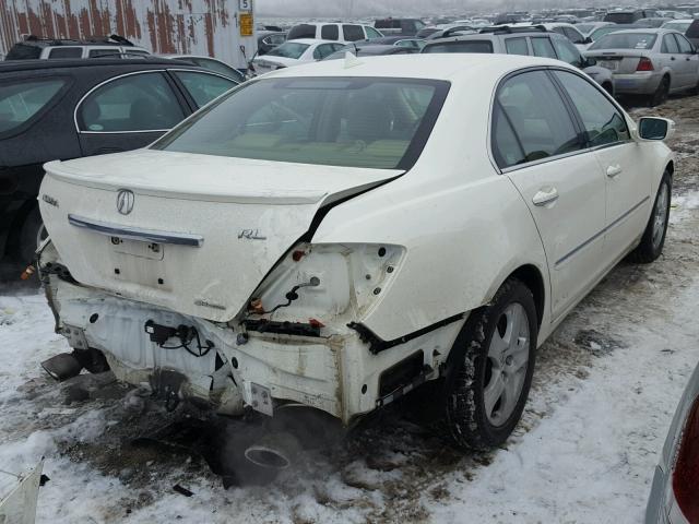 JH4KB16506C007841 - 2006 ACURA RL თეთრი ფოტო 4