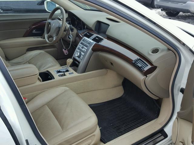 JH4KB16506C007841 - 2006 ACURA RL თეთრი ფოტო 5
