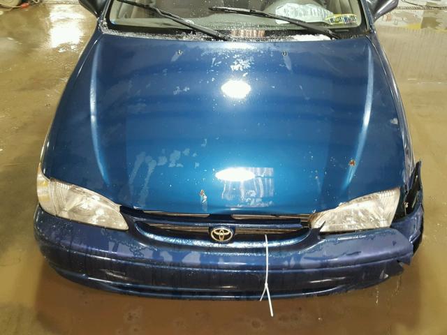 1NXBR12E5YZ331931 - 2000 TOYOTA COROLLA VE BLUE photo 7