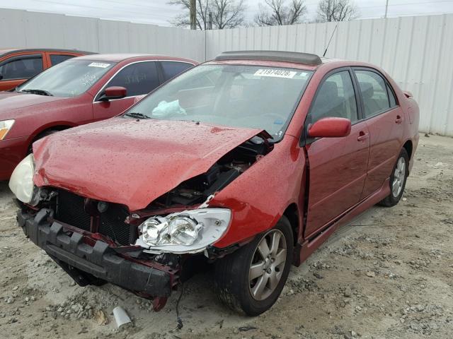 1NXBR32E28Z013860 - 2008 TOYOTA COROLLA CE RED photo 2