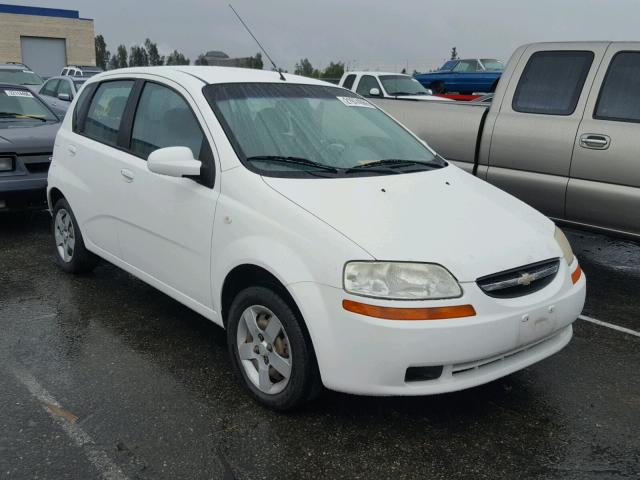 KL1TD62665B485740 - 2005 CHEVROLET AVEO BASE WHITE photo 1