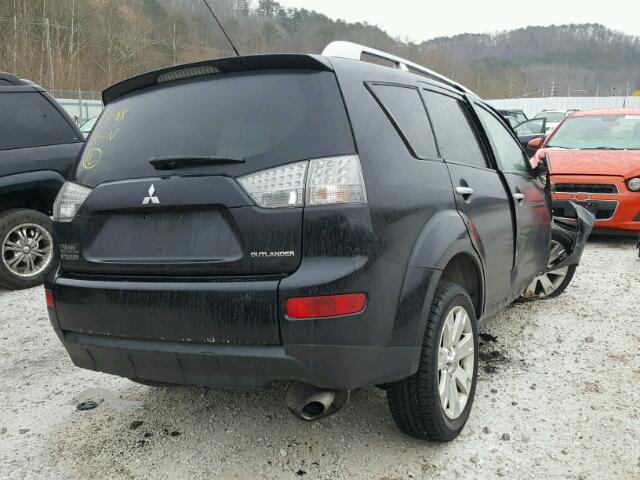 JA4LS31W38Z010793 - 2008 MITSUBISHI OUTLANDER BLACK photo 4