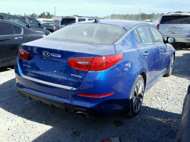 5XXGR4A78FG387668 - 2015 KIA OPTIMA SX BLUE photo 4