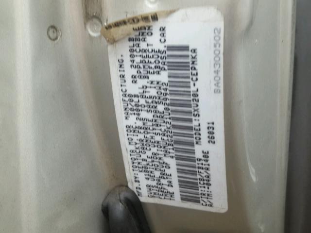 4T1BG22K21U029942 - 2001 TOYOTA CAMRY CE GRAY photo 10