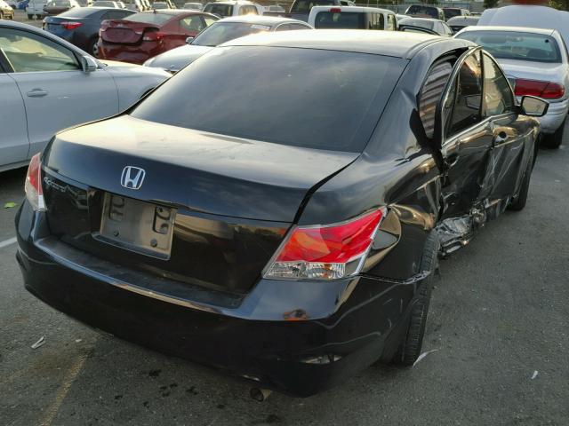 1HGCP2F3XAA054442 - 2010 HONDA ACCORD LX BLACK photo 4