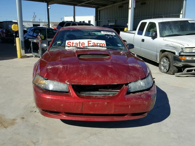 1FAFP40473F376430 - 2003 FORD MUSTANG MAROON photo 9