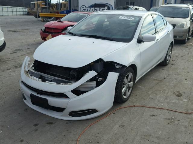 1C3CDFBB3FD281705 - 2015 DODGE DART SXT WHITE photo 2